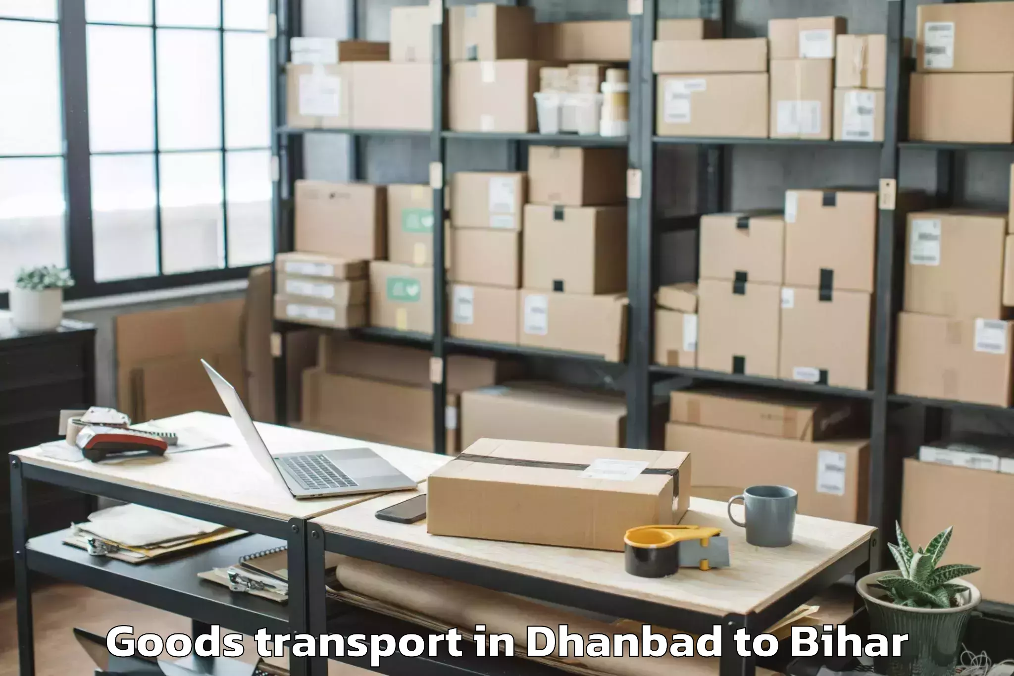 Professional Dhanbad to Sugauna Goods Transport